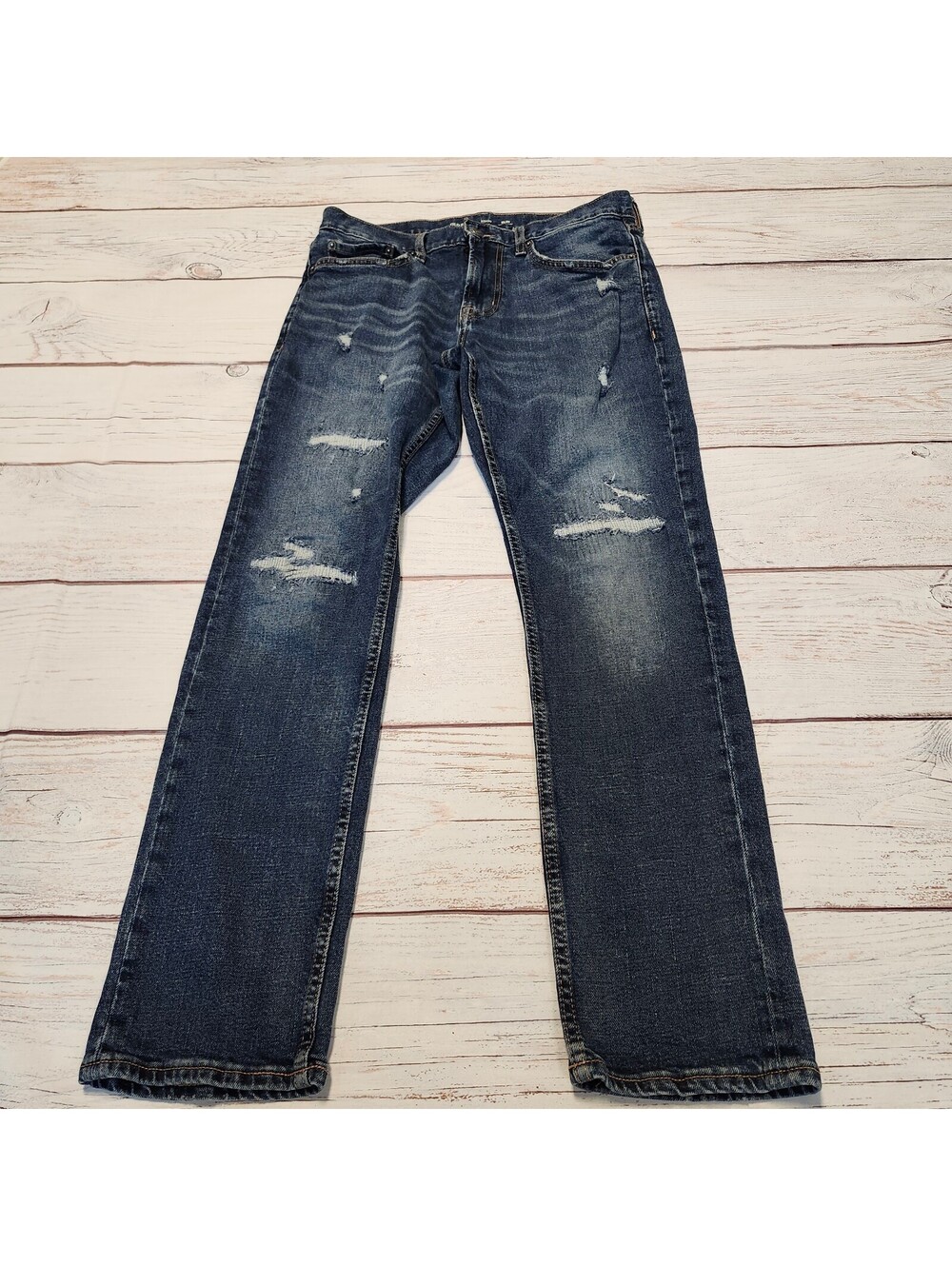 Old Navy Slim Fit Distressed Blue Jeans Size 32x30